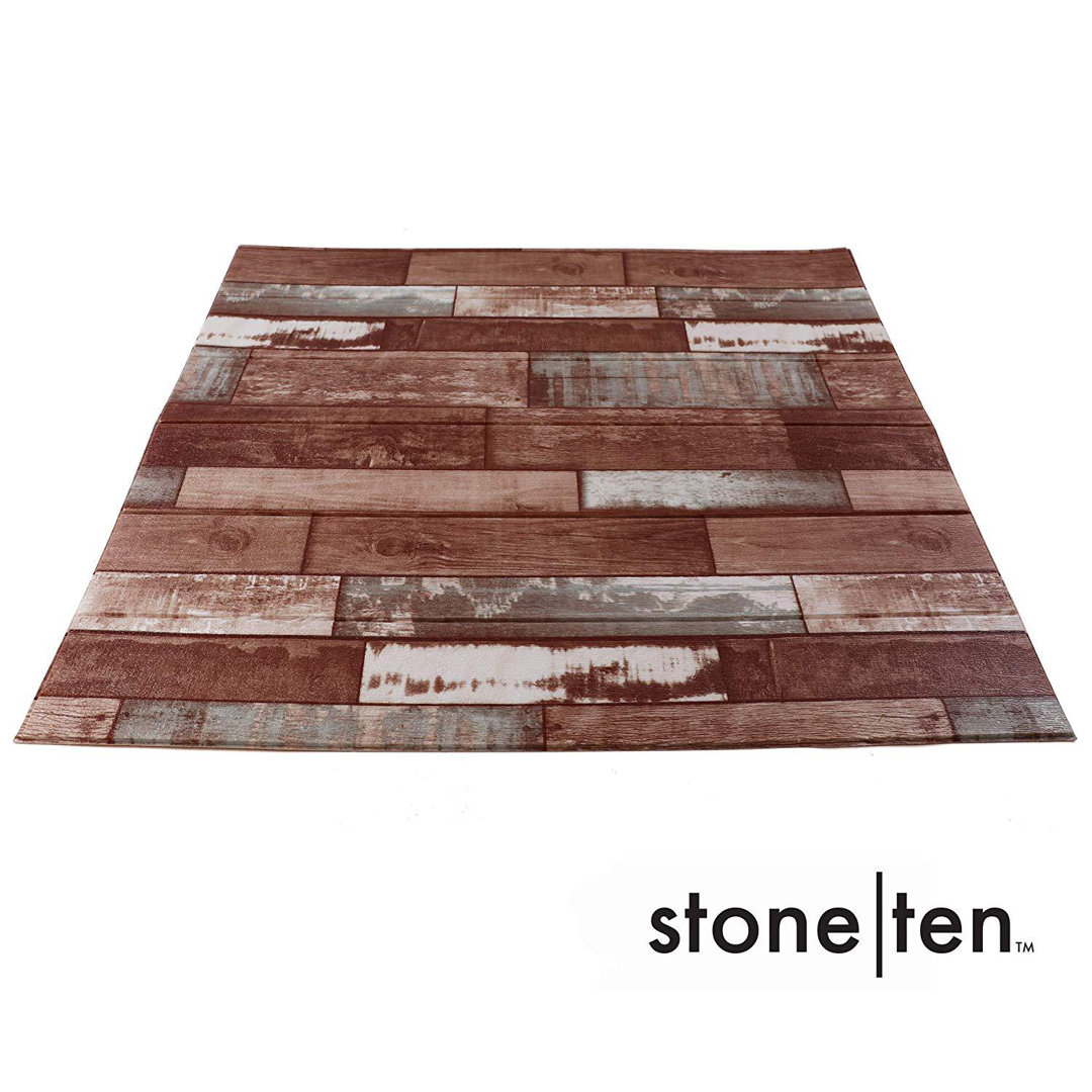 27.5" x 30.25" Peel and Stick Reclaimed Wood Wall Paneling (10-pack)